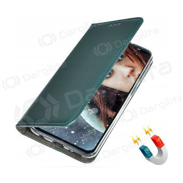 Xiaomi Redmi 13, Poco M6 4G dėklas "Smart Magnetic" (tamsiai žalias)