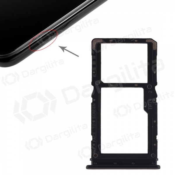 Xiaomi Redmi Note 7 SIM kortelės laikiklis (juodas)