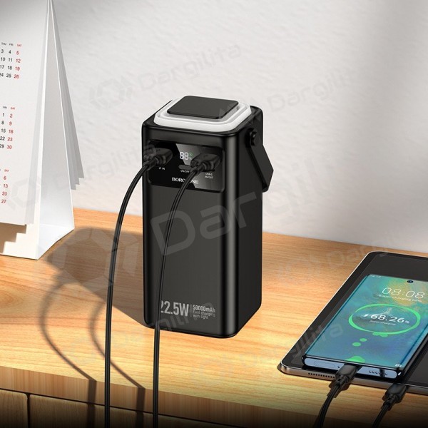 Išorinė baterija (Power Bank) Borofone BJ65A 50000 mAh 22.5 W, juoda