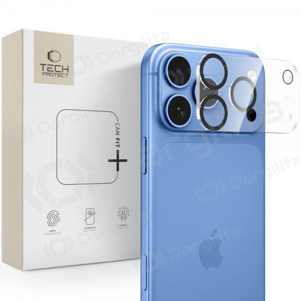 Apple iPhone 18 Pro apsauginis grūdintas stiklas kamerai "Tech-Protect Cam Fit+" (skaidrus)