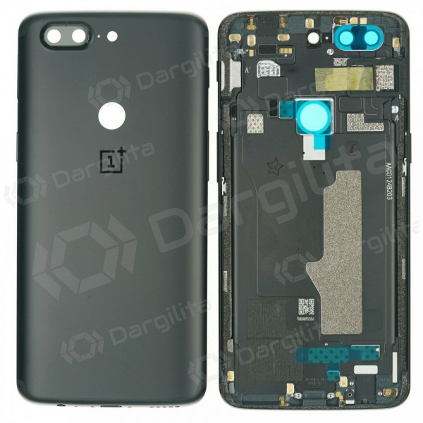 OnePlus 5T galinis baterijos dangtelis juodas (Midnight Black) (naudotas grade B, originalus)