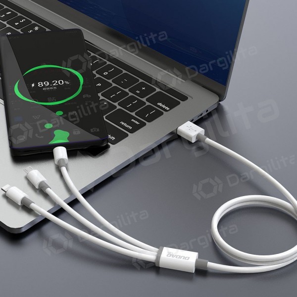 USB laidas Dudao L8s-3in1 USB-A į USB-C / Micro USB / Lightning 1.2 m