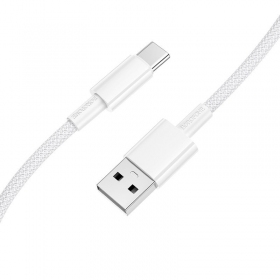 USB-C laidas Borofone BX117 USB-A į USB-C 1 m baltas