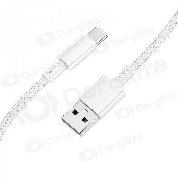 USB-C laidas Borofone BX117 USB-A į USB-C 1 m baltas