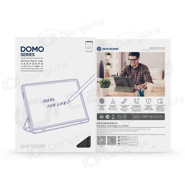Samsung Galaxy Tab A9 Plus 11.0, Tab A11 Plus 11.0 dėklas "Dux Ducis Domo" (juodas)