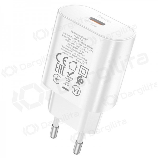 Telefono įkroviklis Hoco N22 25 W USB-C baltas
