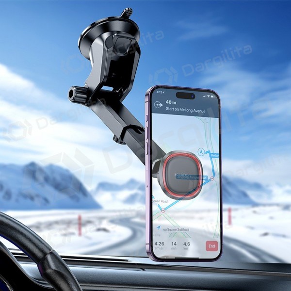 Automobilinis telefono laikiklis Borofone BH125 ant prietaisų skydelio 4.5–7 col.