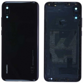 Huawei Y6 2019 / Y6 Pro 2019 / Y6 Prime 2019 galinis baterijos dangtelis (juodas) (naudotas grade B, originalus)