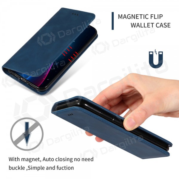 Samsung Galaxy S25 Edge dėklas "Business Style" (tamsiai mėlynas)