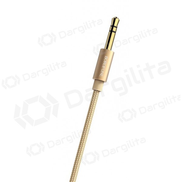 Audio adapteris 3,5mm į 3,5mm Borofone BL3 (auksinis)