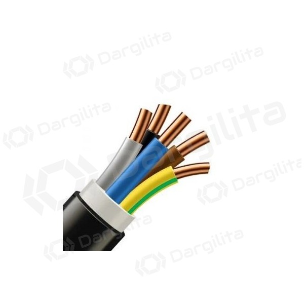 Lietkabelis CYKY 5x4 mm2 jėgos kabelis (100m būgnas)