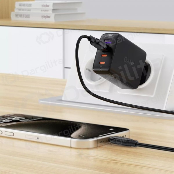 USB-C laidas Acefast C16-04 USB-A į USB-C 1.2 m 3A juodas