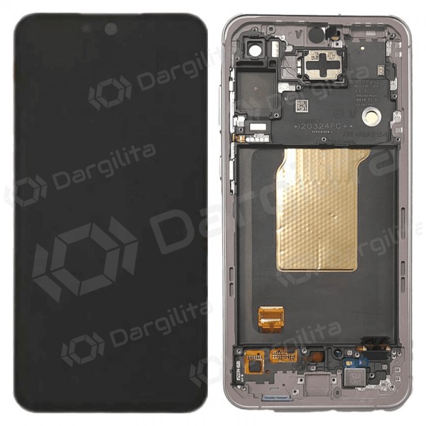 Samsung Galaxy A55 ekranas (Awesome Lilac) (su rėmeliu) (originalus) Samsung Galaxy A55 ekranas (Awesome Lilac) (su rėmeliu) (originalus)