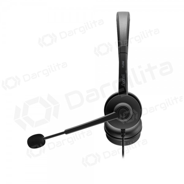 USB-C ausinės Axtel FLOW UC USB-A ir USB-C juodos