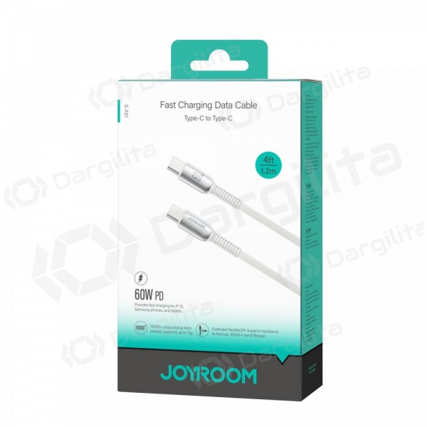 USB-C laidas Joyroom S-A51 USB-C į USB-C 1.2 m 60 W pilkas