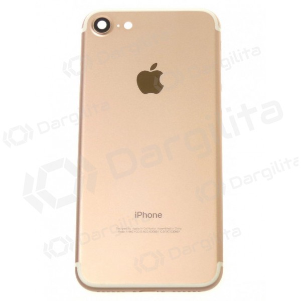 Apple iPhone 7 galinis baterijos dangtelis (Rose Gold) (naudotas grade B, originalus)