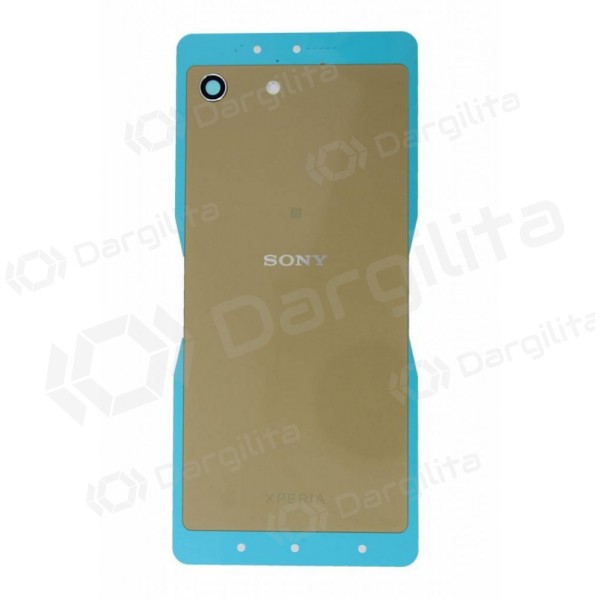 Sony Xperia M5 E5603 / Xperia M5 E5606 / Xperia M5 E5633 Dual galinis baterijos dangtelis (auksinis) (grade B) (naudotas, originalus)