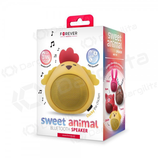 Bluetooth nešiojamas viršutinis garsiakalbis Forever Sweet Animal Chicken Chicky ABS-100