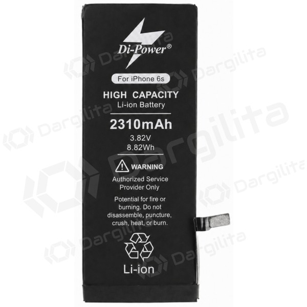 Apple iPhone 6s baterija, akumuliatorius Di-Power 2310 mAh (padidintos talpos)