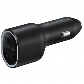 Automobilinis įkroviklis Samsung EP-L4020NBEGEU 40 W USB-C + USB-A juodas