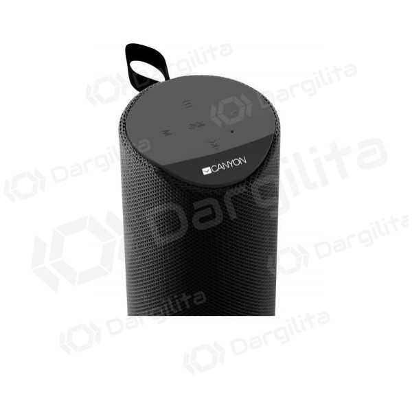 Bluetooth nešiojamas viršutinis garsiakalbis CANYON CNS-CBTSP5 (MicroSD,AUX,BT V5.0,1200mAh) (juodas)