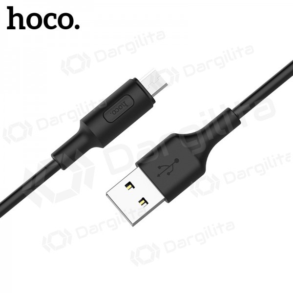 USB kabelis Hoco X25 microUSB 1.0m (juodas)