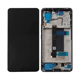 Xiaomi Redmi Note 13 Pro 5G ekranas (Midnight Black) (su rėmeliu) (originalus)