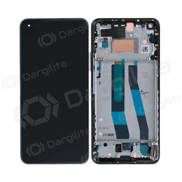 Xiaomi 11 Lite 5G NE ekranas (juodas) (su rėmeliu) (originalus)