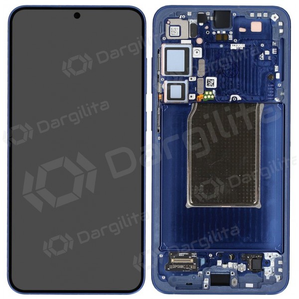 Samsung Galaxy S25+ ekranas (tamsiai mėlyna) (su rėmeliu) (assembled service pack)
