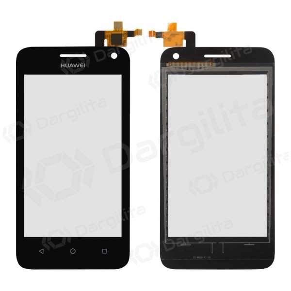 Huawei Ascend Y360 Y3 lietimui jautrus stikliukas (juodas) Huawei Ascend Y360 Y3 lietimui jautrus stikliukas (juodas)