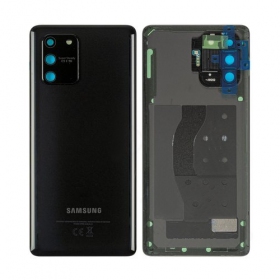 Samsung G770 Galaxy S10 Lite galinis baterijos dangtelis (juodas) (naudotas grade C, originalus)