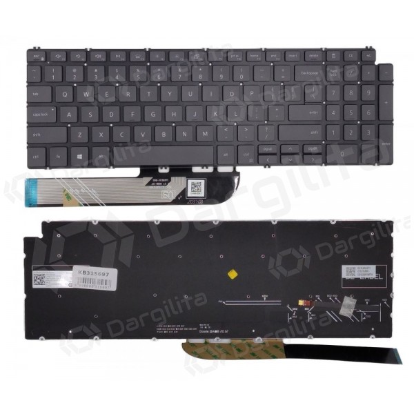 Klaviatūra  DELL Inspiron 5584, 5590, 5593, 5594, 5598 su pašvietimu