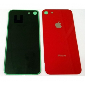 Apple iPhone 8 galinis baterijos dangtelis (raudonas) (bigger hole for camera)