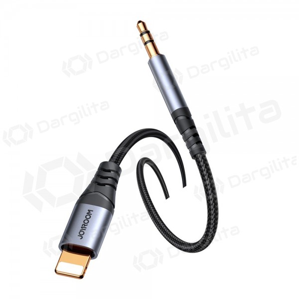 Audio laidas Joyroom SY-A06 Lightning į 3.5 mm 1.2 m juodas
