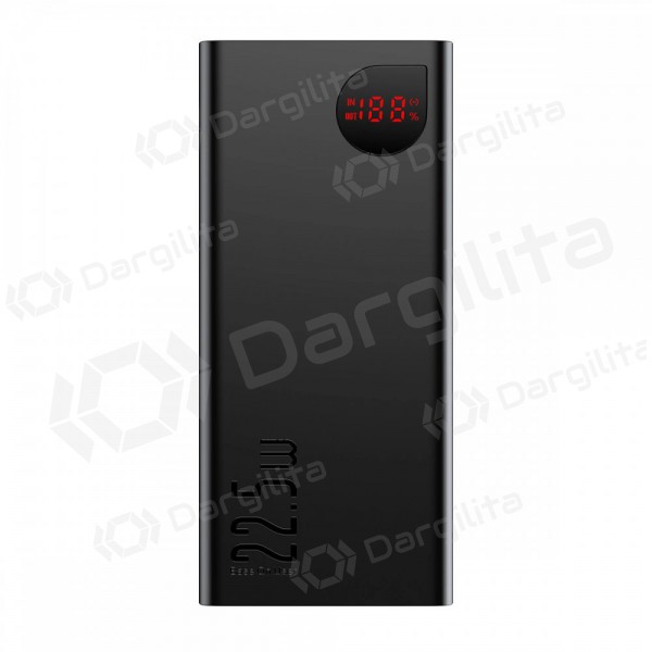 Išorinė baterija Power Bank Baseus Adaman 22.5W 20000mAh + Type-C 0.3m juoda PPAD070101