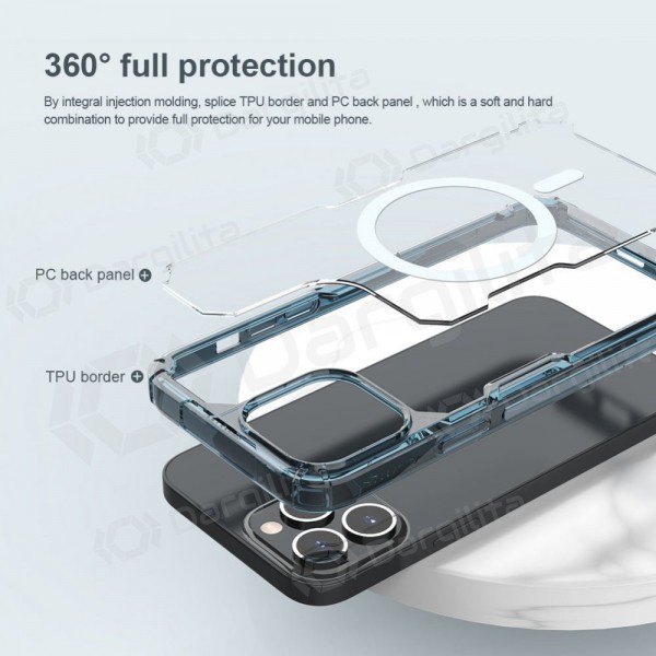 Apple iPhone 13 dėklas „Nillkin Nature Magnetic“ (mėlynas) Apple iPhone 13 dėklas „Nillkin Nature Magnetic“ (mėlynas)