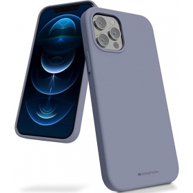 Apple iPhone 12 mini dėklas Mercury "Silicone Case" (juodas)