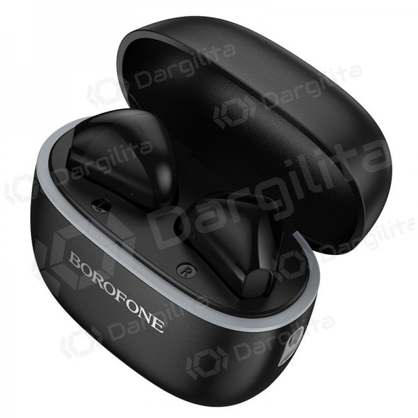 Belaidės ausinės Borofone FQ11 Bluetooth su mikrofonu juodos