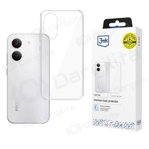 Xiaomi Poco X8 Pro dėklas "3MK Clear Case" skaidrus