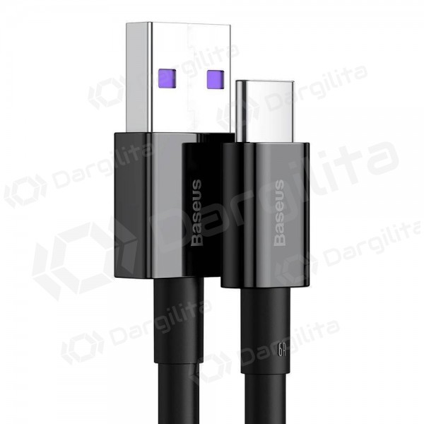 USB kabelis Baseus Superior Type-C 66W 1.0m (juodas) CATYS-01