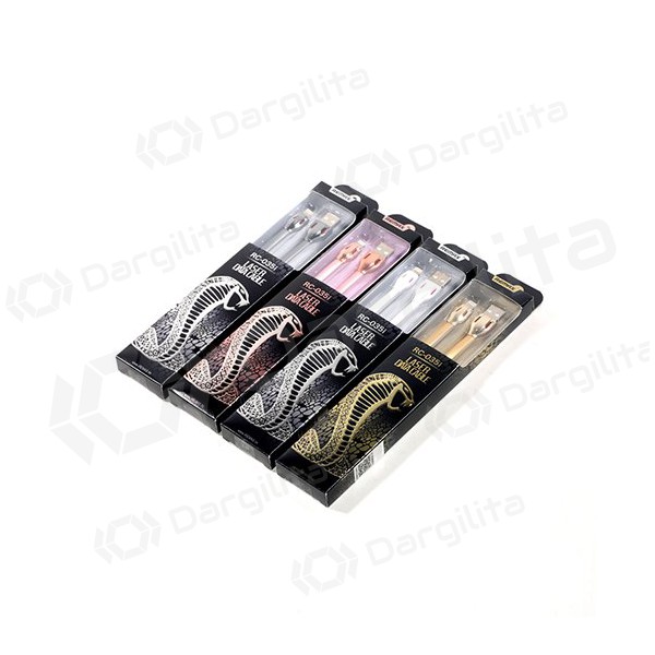 USB kabelis Remax RC-035a Laser Type-C (baltas)