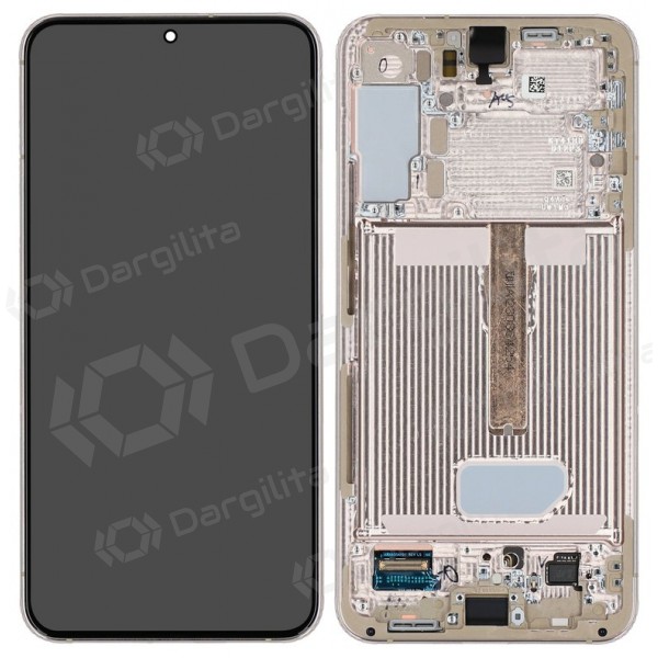 Samsung Galaxy S22+ ekranas (baltas / šviesiai mėlynas) (su rėmeliu) (originalus) Samsung Galaxy S22+ ekranas (baltas / šviesiai mėlynas) (su rėmeliu) (originalus)