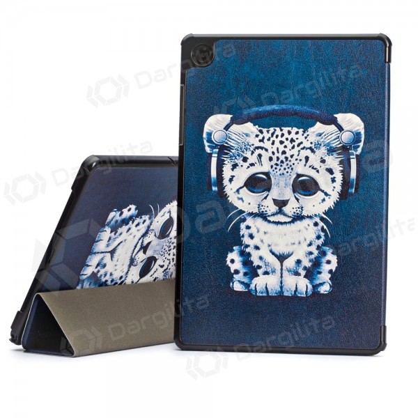 Samsung Galaxy Tab A9+, Tab A11+ dėklas "Smart Leather" (sad cat)