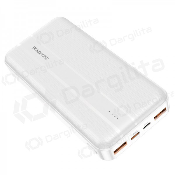 Išorinė baterija Power Bank Borofone BJ9A Type-C PD+Quick Charge 3.0 (3A) 20000mAh balta Išorinė baterija Power Bank Borofone BJ9A Type-C PD+Quick Charge 3.0 (3A) 20000mAh balta