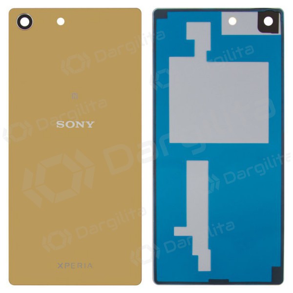 Sony Xperia M5 E5603 / Xperia M5 E5606 / Xperia M5 E5633 Dual galinis baterijos dangtelis (auksinis)