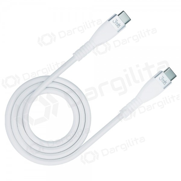 USB kabelis 3MK Hyper Silicone Cable Type-C 60W 3A 1m USB kabelis 3MK Hyper Silicone Cable Type-C 60W 3A 1m
