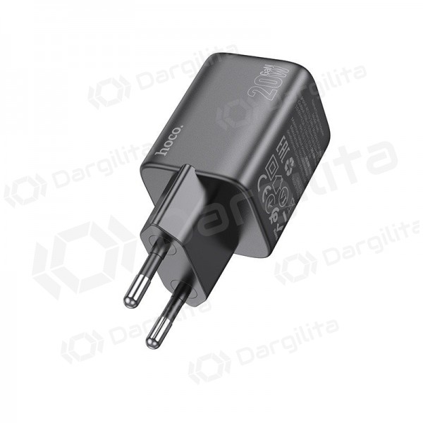 Telefono įkroviklis Hoco N40 20 W USB-C juodas