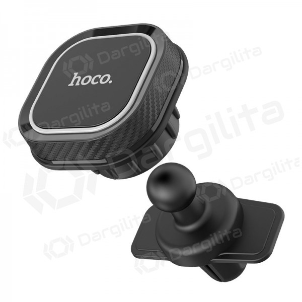 Automobilinis Universalus telefono laikiklis Hoco CA52 attaches to ventilation grilles, magnetic, juodas-pilkas