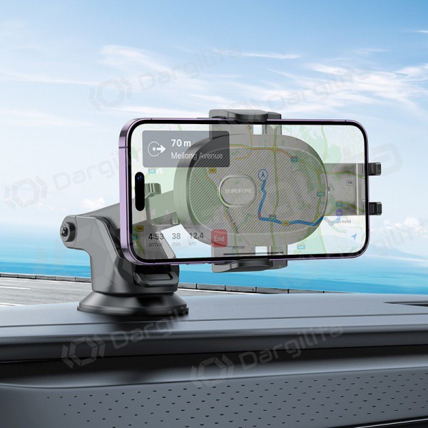 Automobilinis telefono laikiklis Borofone BH93 (dashboard) juodas Automobilinis telefono laikiklis Borofone BH93 (dashboard) juodas