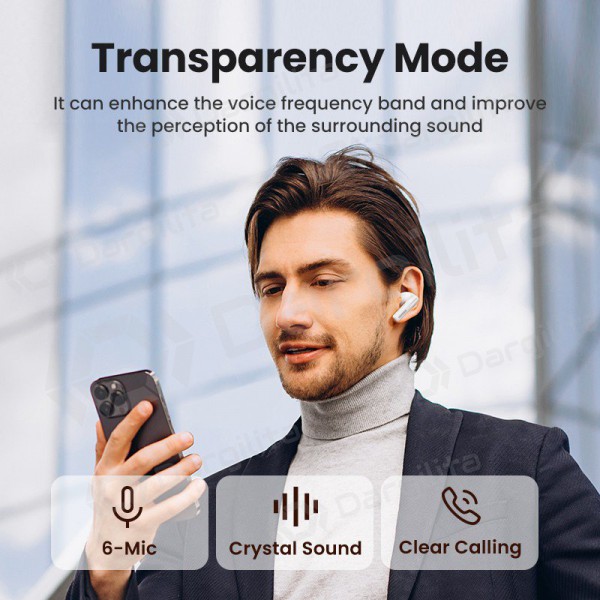 Belaidės ausinės Ugreen WS200 HiTune T6 Active Noise-Cancelling Earbuds Belaidės ausinės Ugreen WS200 HiTune T6 Active Noise-Cancelling Earbuds